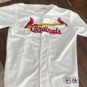 Majestic White Cardinals Baseball Jersey